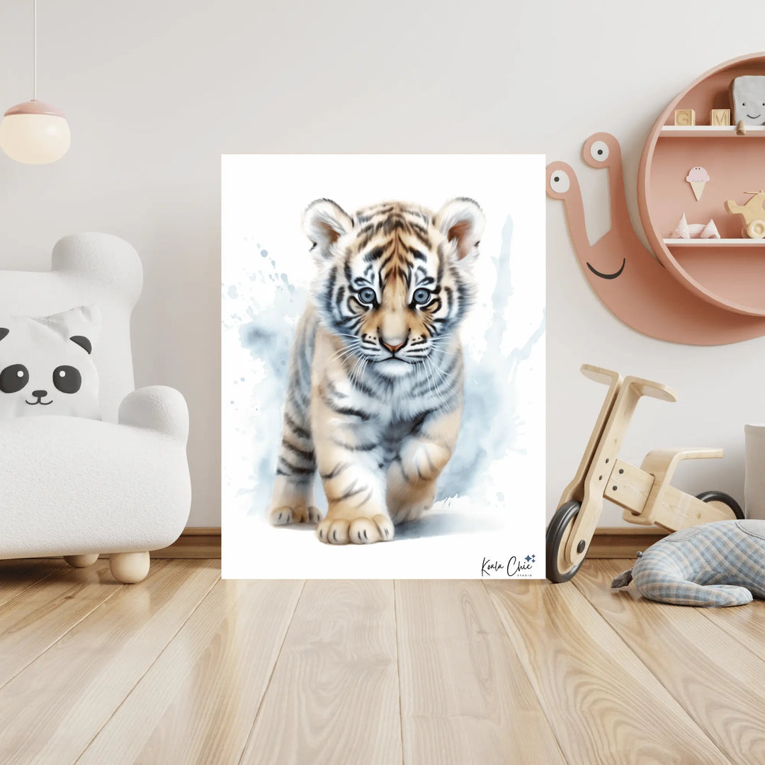 Affiche Bébé Tigre Koala Chic Studio