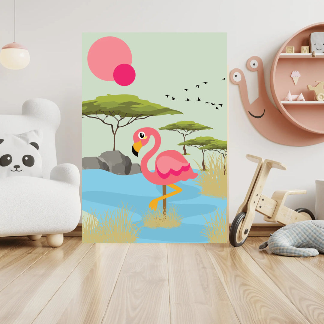 Affiche Flamant Rose Koala Chic Studio