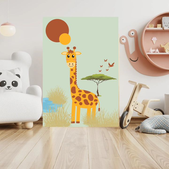 Affiche Girafe Savane Koala Chic Studio