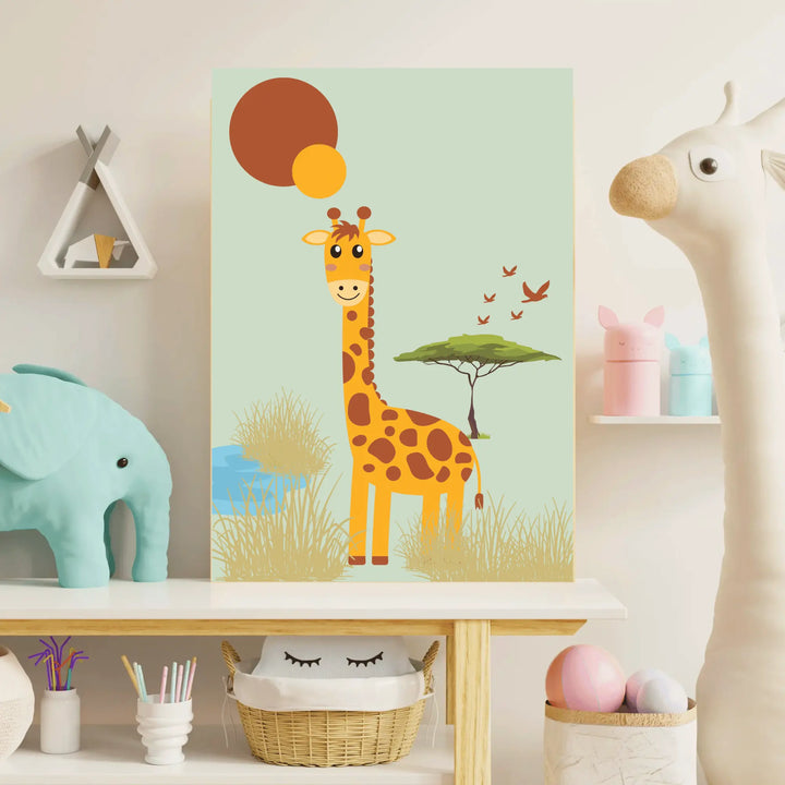 Affiche Girafe Savane Koala Chic Studio