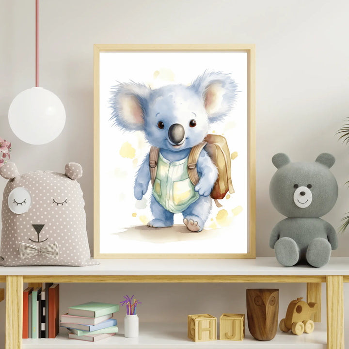 Affiche Koala écolier Koala Chic Studio