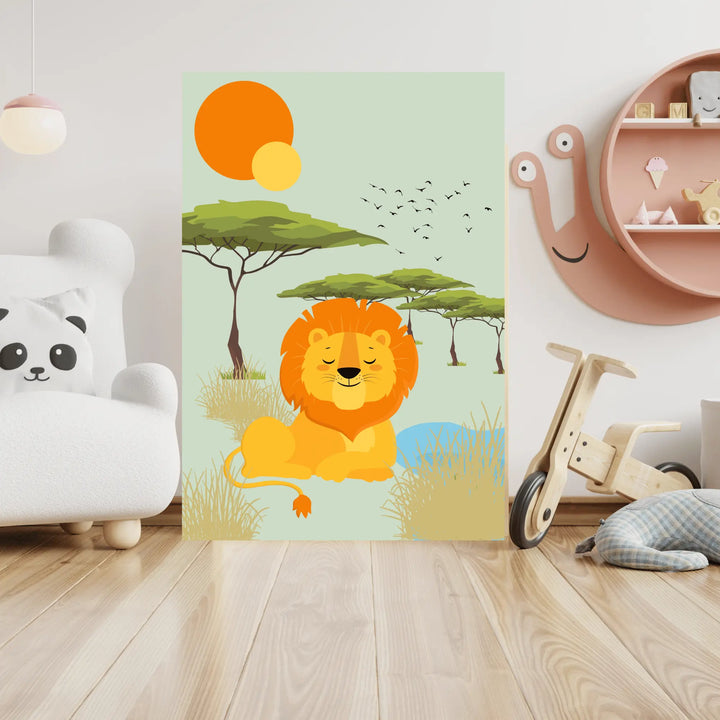 Affiche Lion Savane Koala Chic Studio