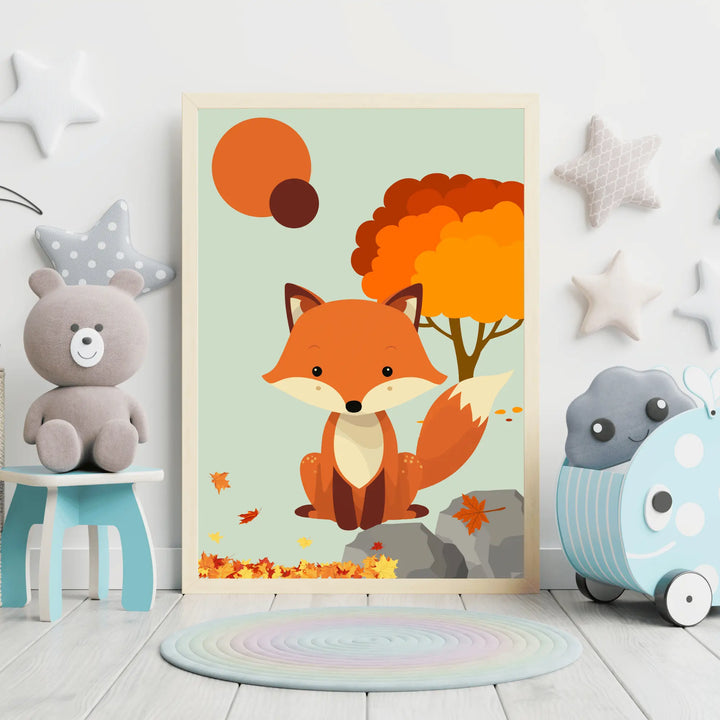 Affiche Renard Malin Koala Chic Studio