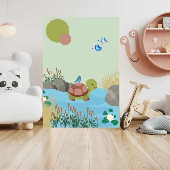 Affiche Tortue heureuse Koala Chic Studio