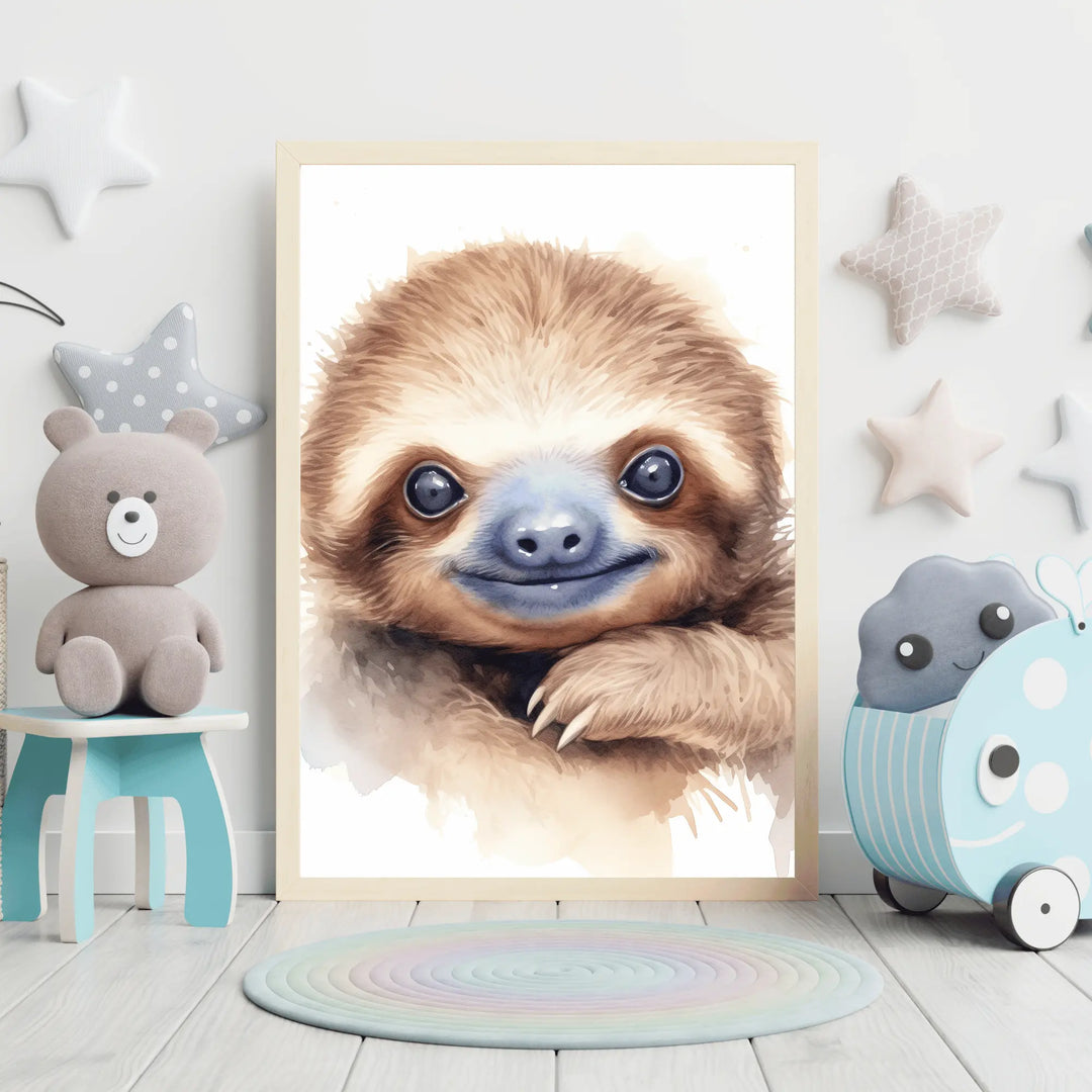 Affiche bébé Paresseux Koala Chic Studio