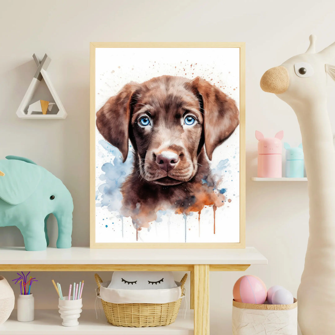 Lot de 3 affiches Labradors Aquarelle - KoalaChicStudio