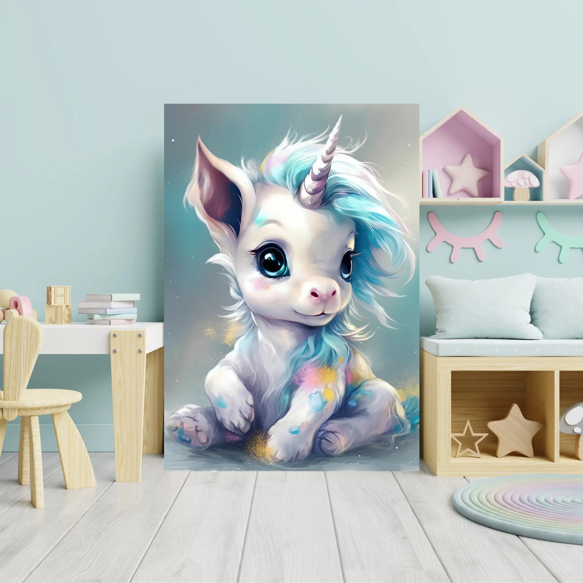Affiche  Poster bébé Licorne magique – Koala Chic Studio
