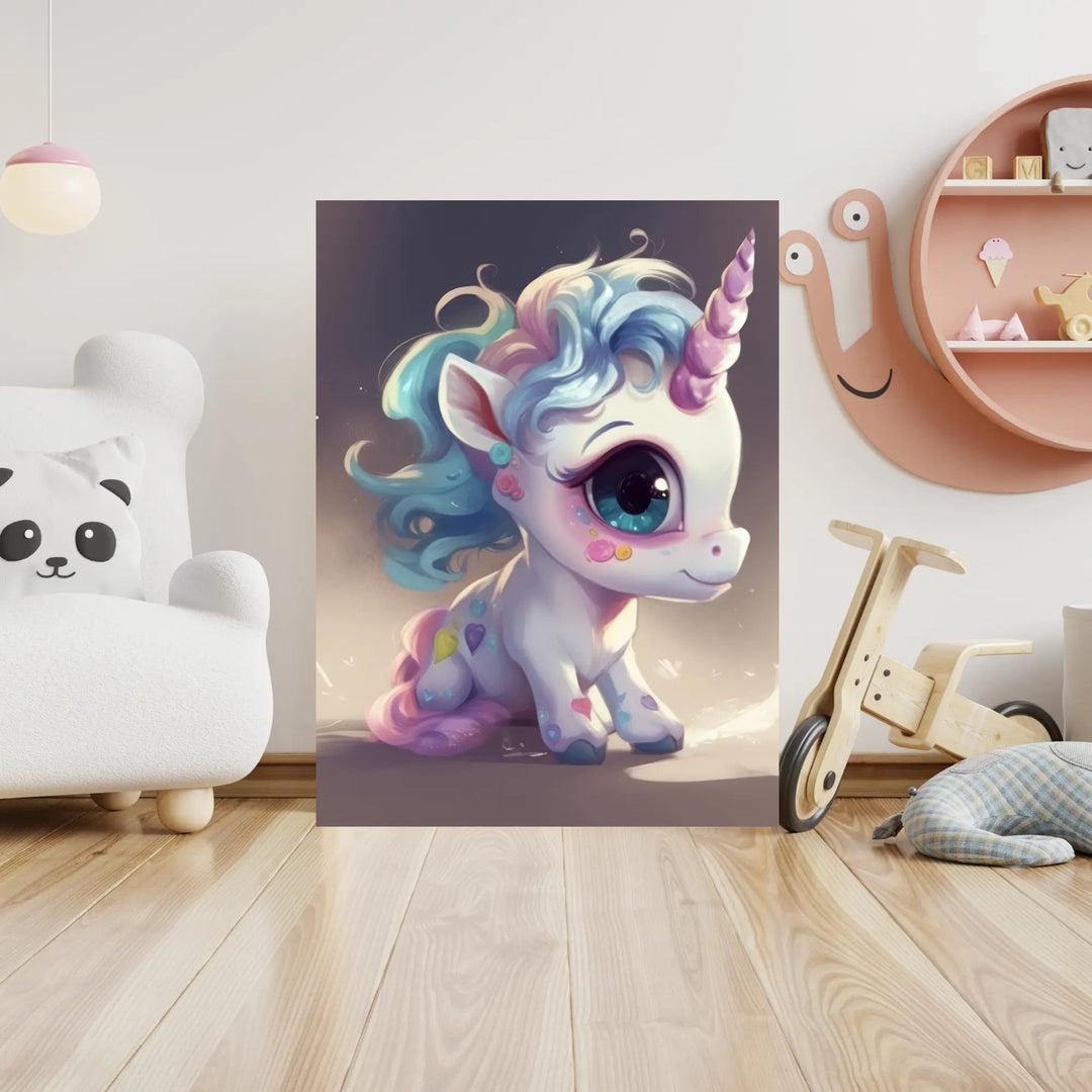 Affiche Bébé Licorne Kawai - KoalaChicStudio