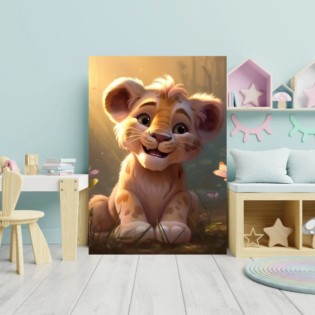 Affiche Bébé Lion fauve - KoalaChicStudio