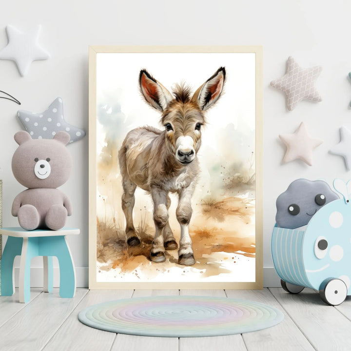 Affiche Bébé Âne - Koala Chic Studio