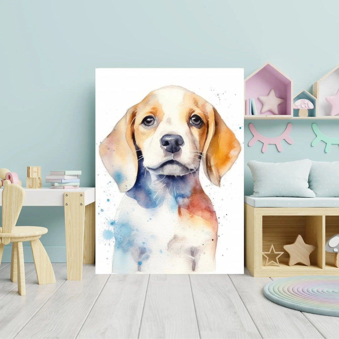 Affiche bébé Chien Beagle - Koala Chic Studio