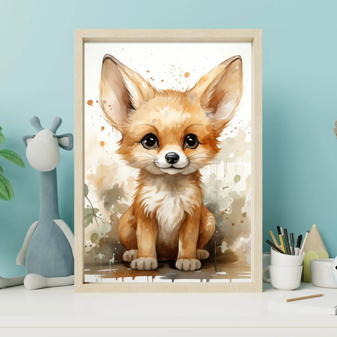 Affiche Bébé Fennec - Koala Chic Studio