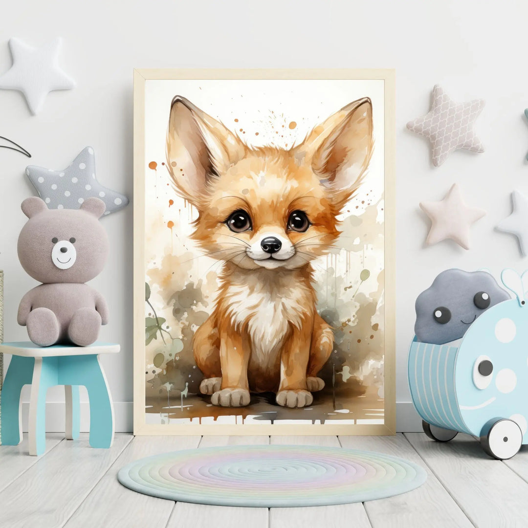 Affiche Bébé Fennec - Koala Chic Studio