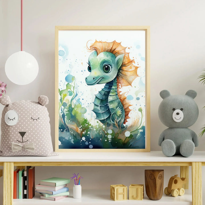 Affiche Bébé Hippocampe - Koala Chic Studio