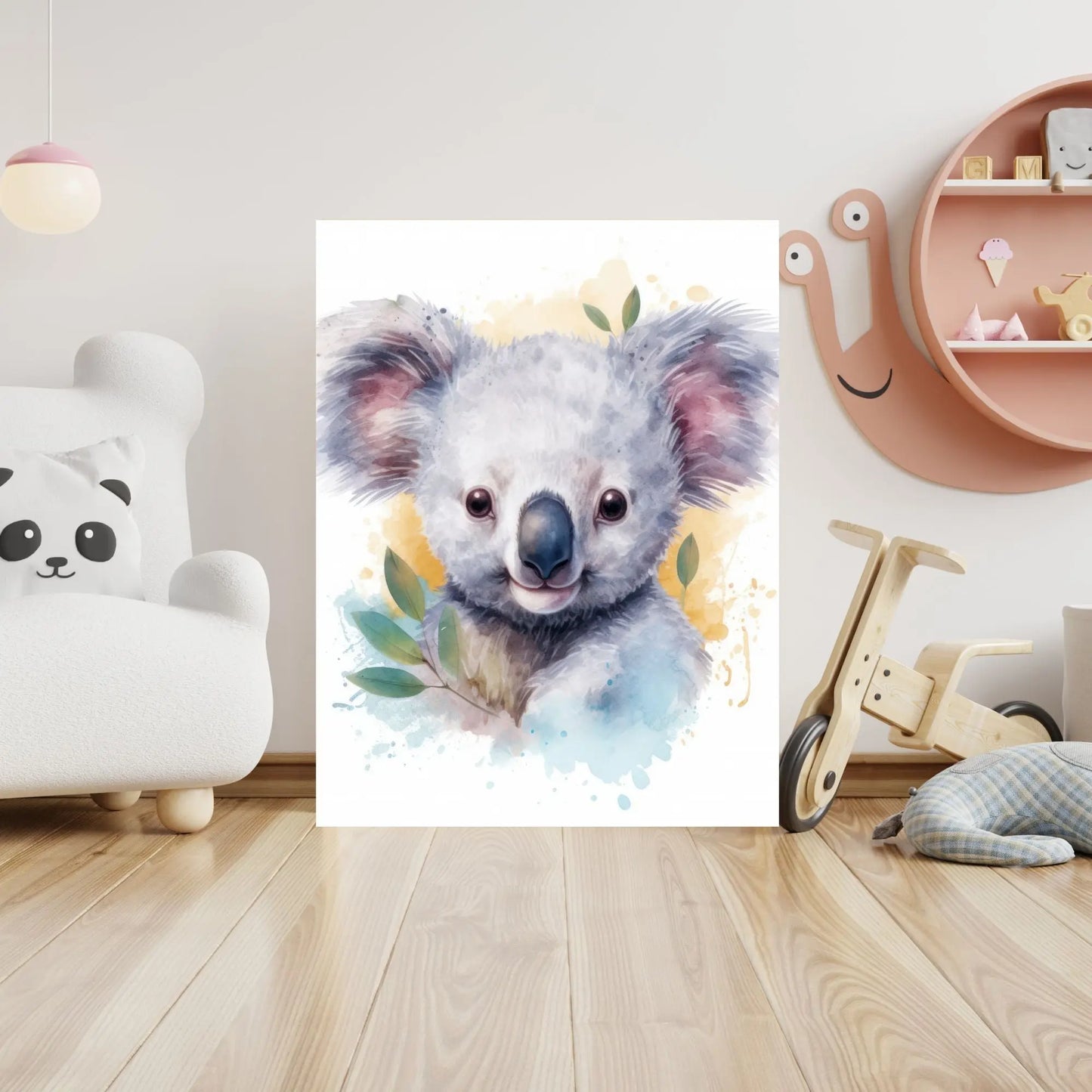 Poster Koala câlins bébé 