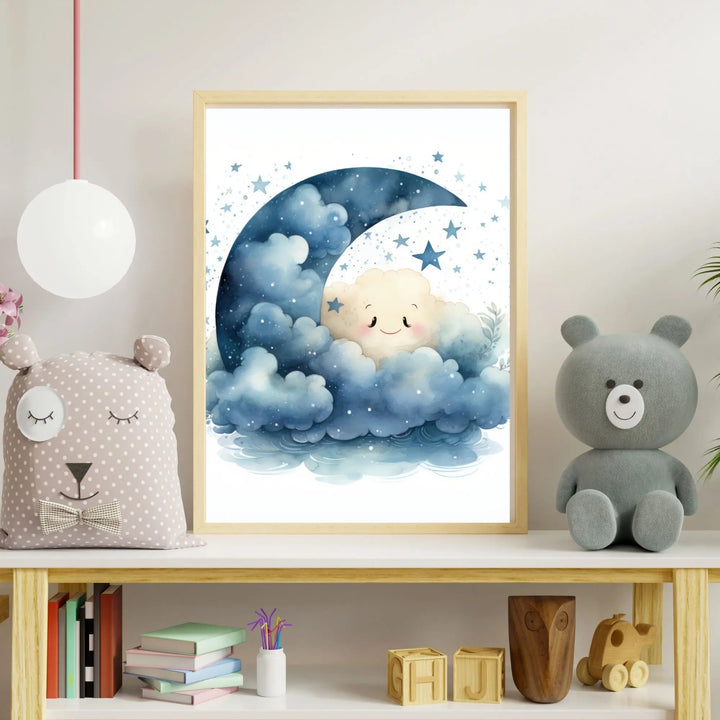 Affiche Bébé Lune - Koala Chic Studio