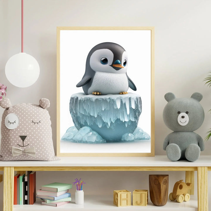 Affiche bébé Pingouin glaçon - KoalaChicStudio