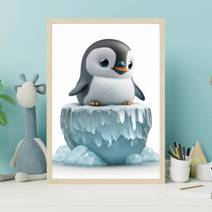 Affiche bébé Pingouin glaçon - KoalaChicStudio