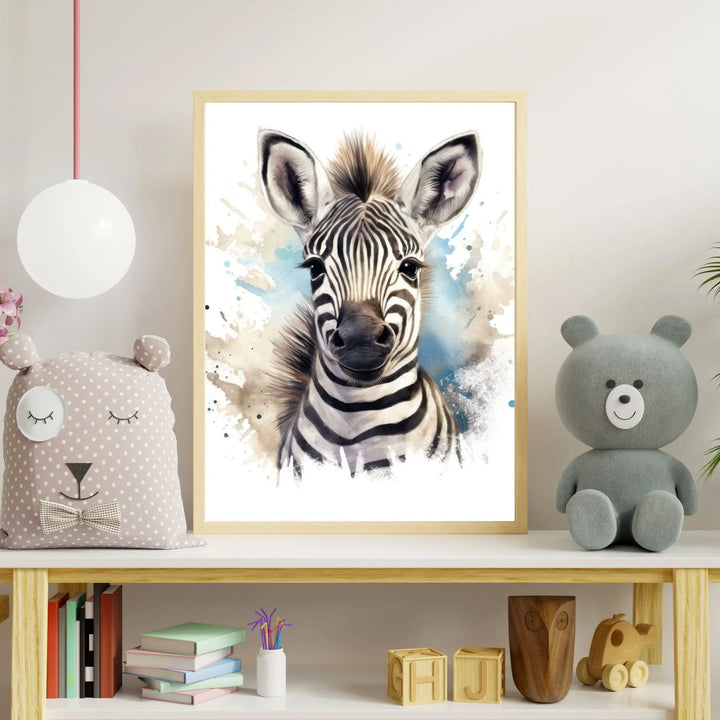 Affiche bébé Zèbre - Koala Chic Studio