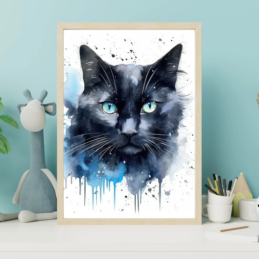 Affiche Chat noir - KoalaChicStudio