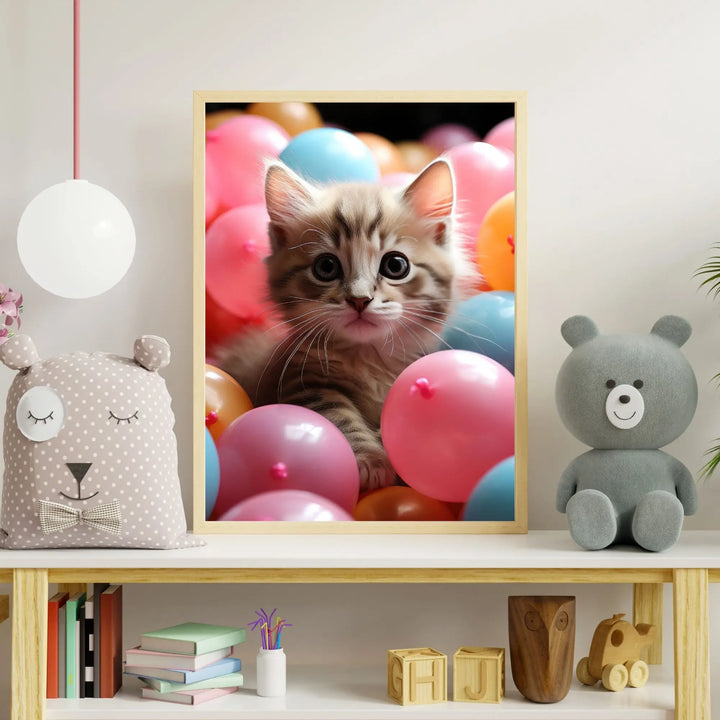 Affiche Chaton Anniversaire - Koala Chic Studio