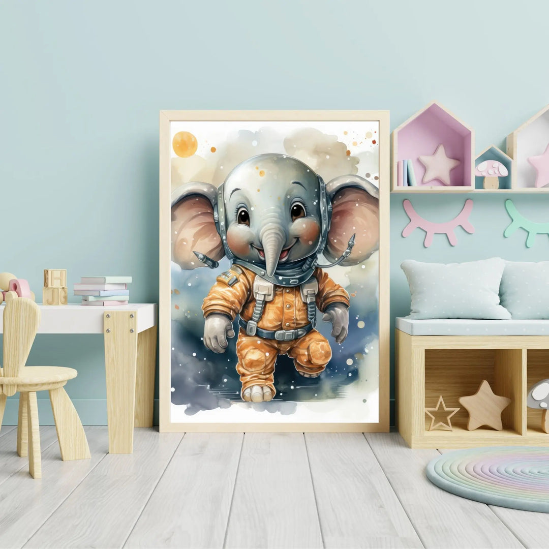 Affiche Elephant de l'espace - Koala Chic Studio