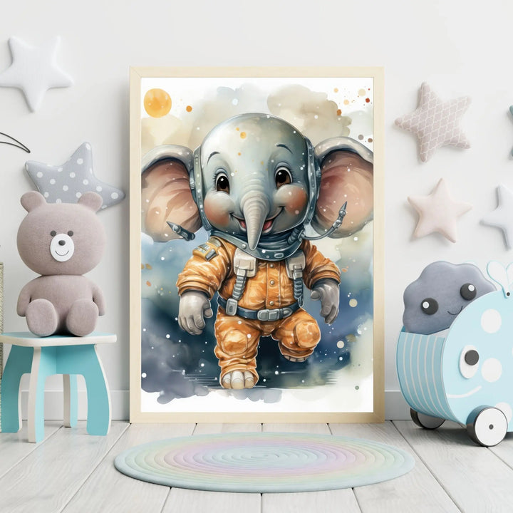 Affiche Elephant de l'espace - Koala Chic Studio