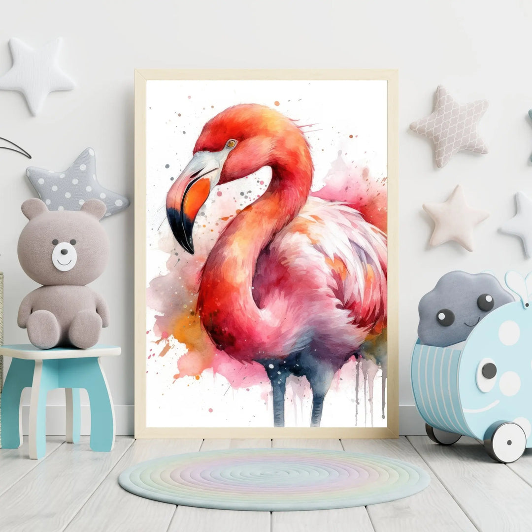 Affiche Flamant Rose - KoalaChicStudio