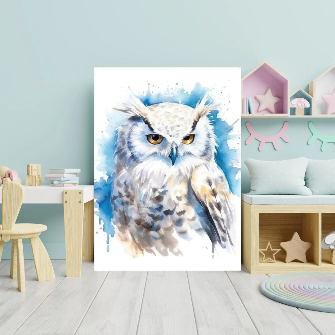 Affiche Hibou Blanc - KoalaChicStudio