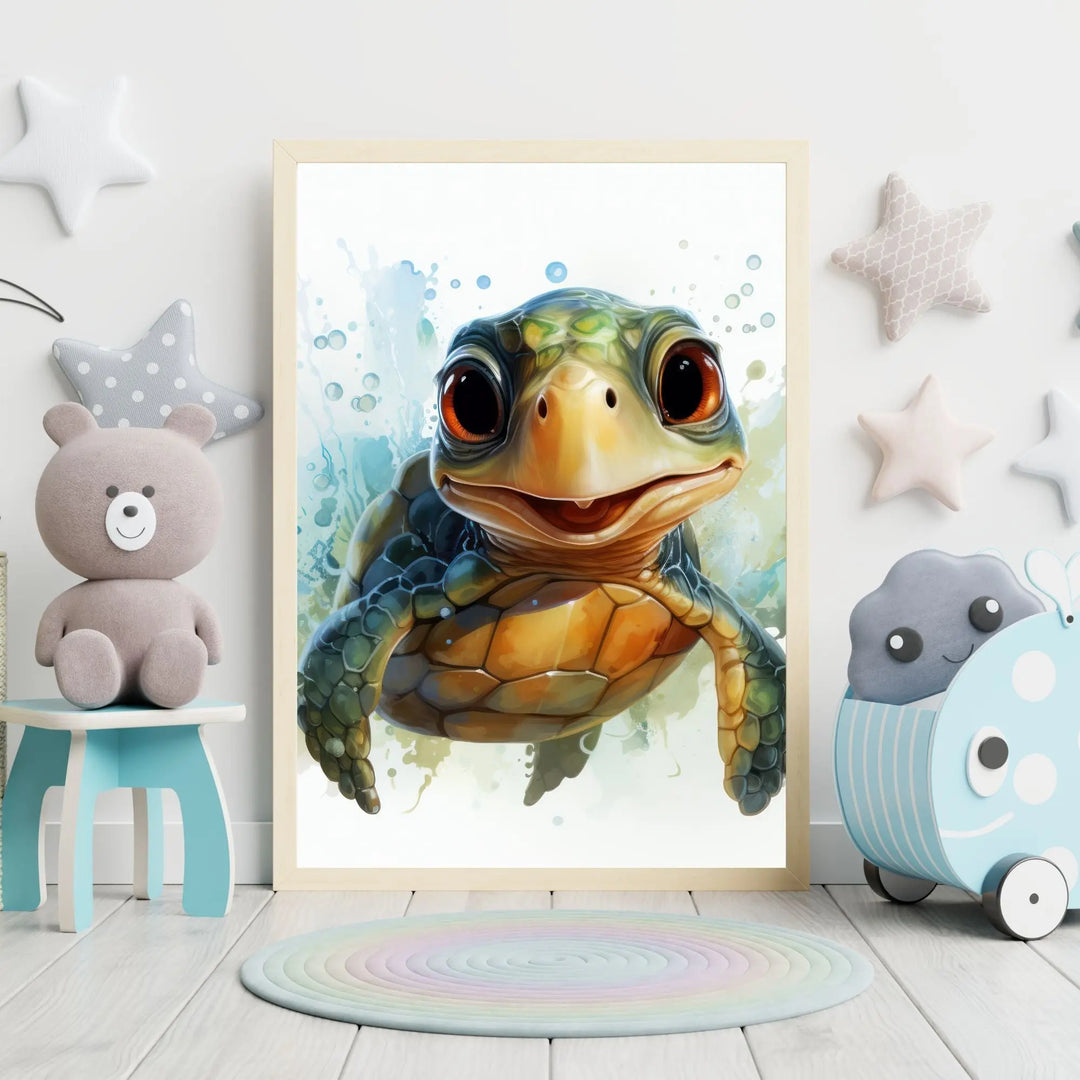 Affiche Mini Tortue Mignonne - Koala Chic Studio