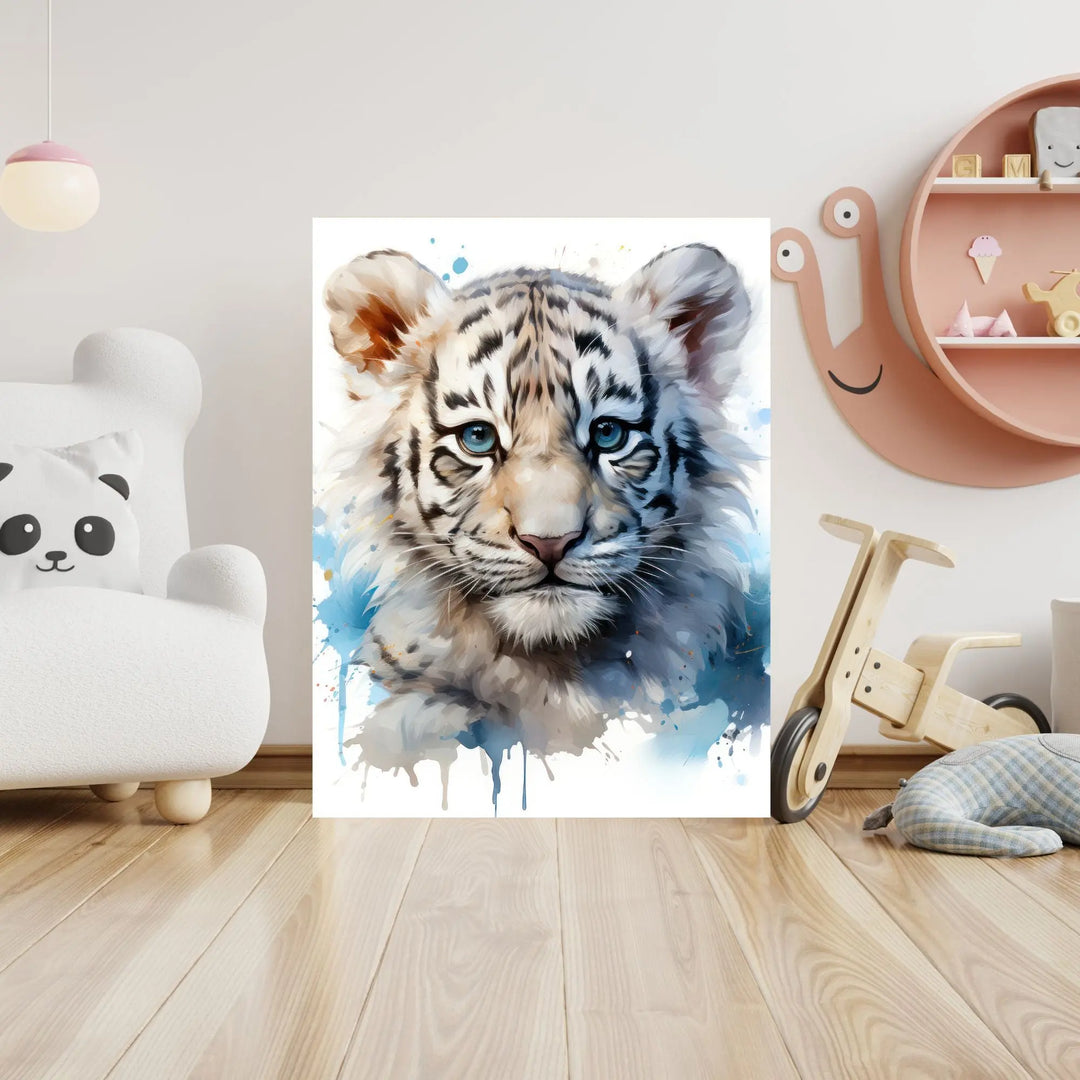 Affiche Tigre Blanc - Koala Chic Studio