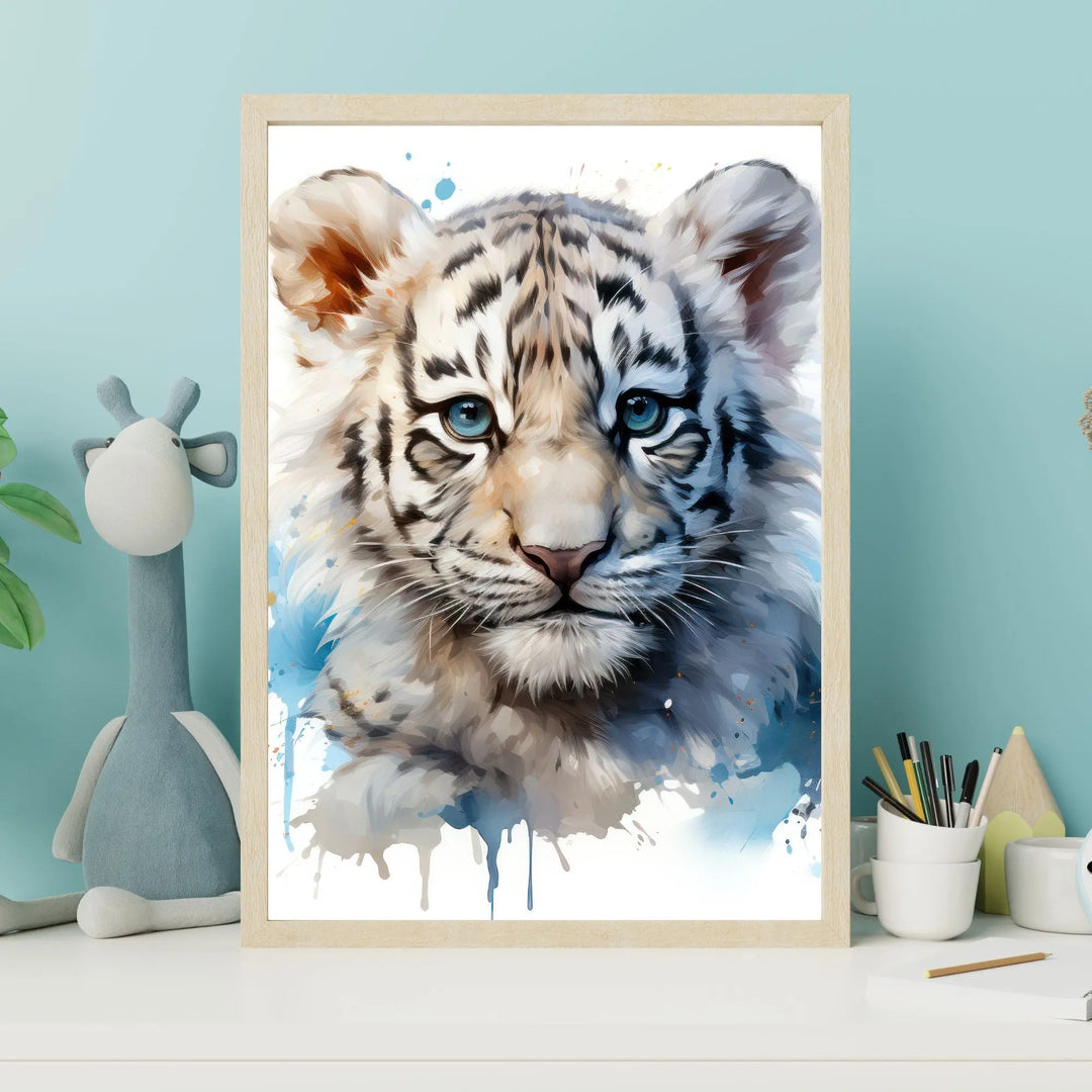 Affiche Tigre Blanc - Koala Chic Studio