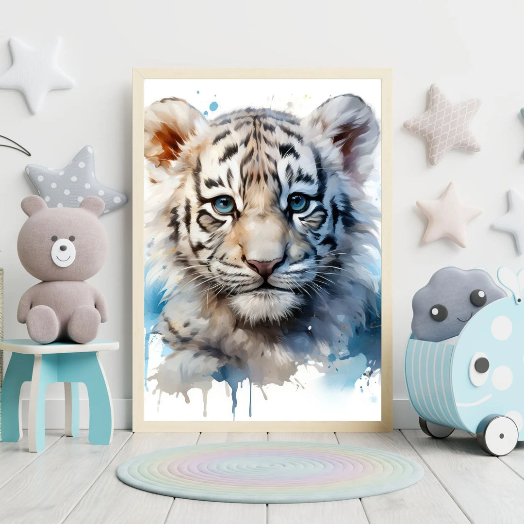 Affiche Tigre Blanc - Koala Chic Studio