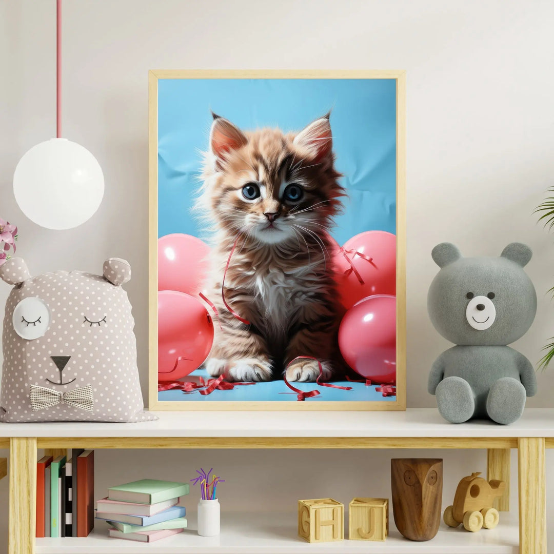 Lot de 3 affiches Chatons ballons - Koala Chic Studio