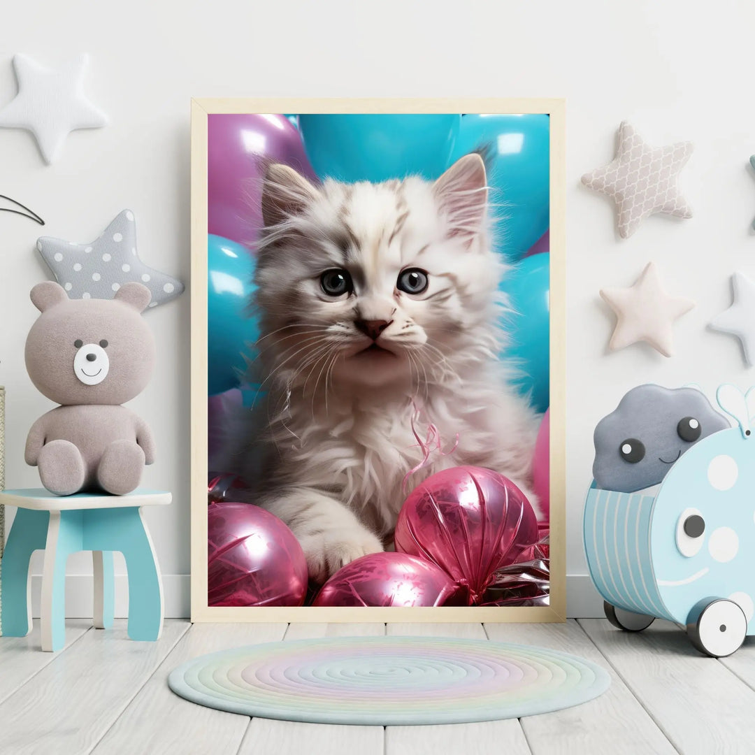 Lot de 3 affiches Chatons ballons - Koala Chic Studio