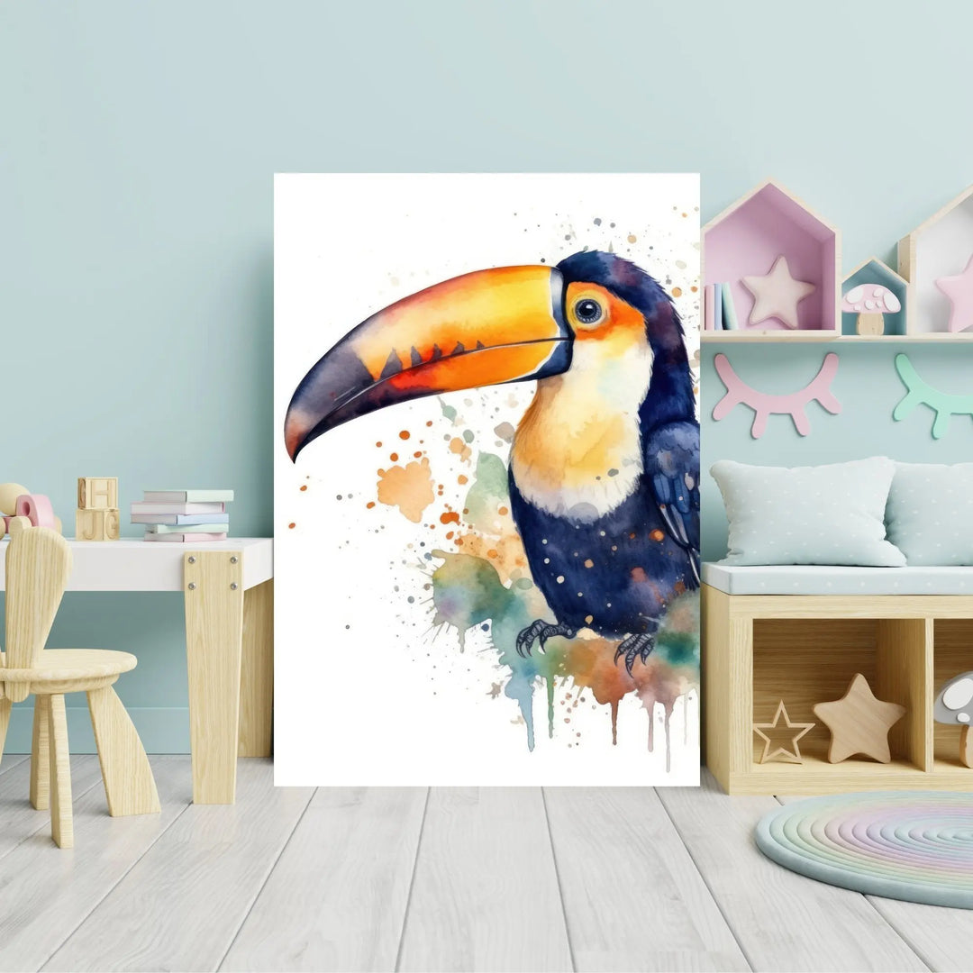 Lot de 3 affiches Toucan et Colibri du Costa Rica - KoalaChicStudio